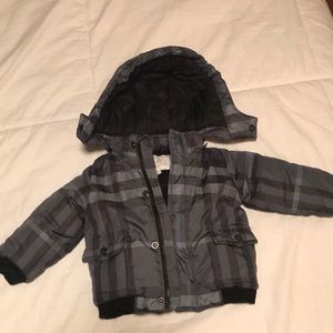Authentic Burberry Baby Blue/Gray Coat
